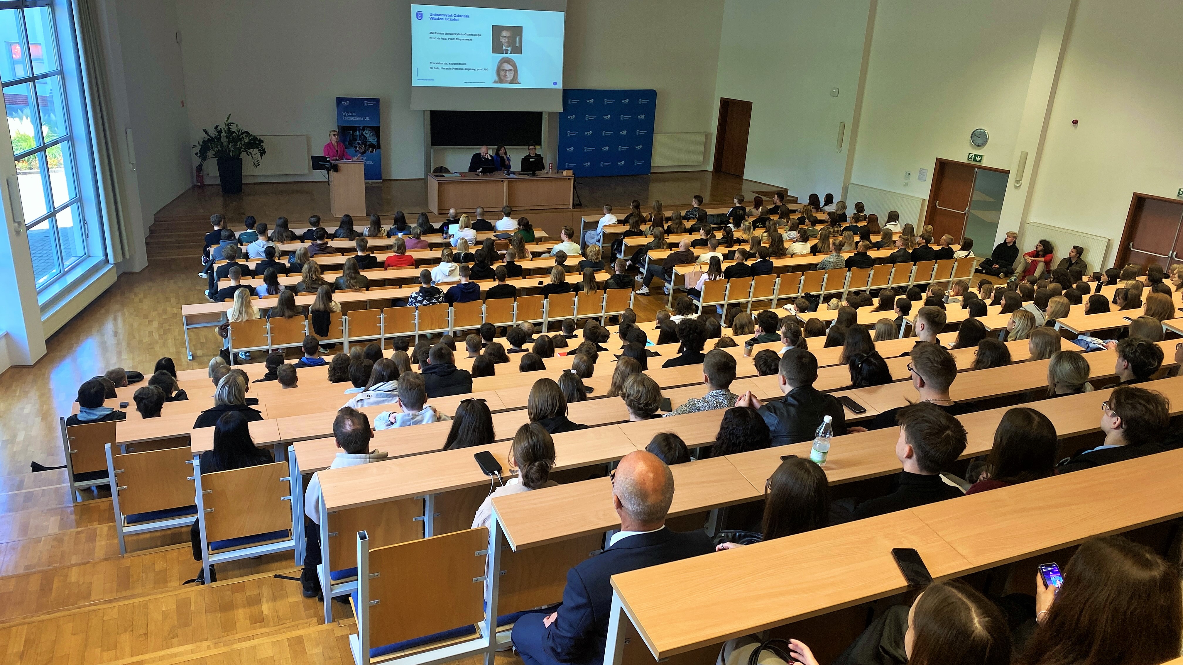Spotkanie ze studentami zdjęcie