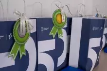 zdjęcie z wręczenia nagród Akademickiego Budżetu Obywatelskiego oraz drugiej edycji Zielonego Uniwersytetu 