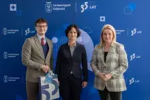 zdjęcie z wręczenia nagród Akademickiego Budżetu Obywatelskiego oraz drugiej edycji Zielonego Uniwersytetu 