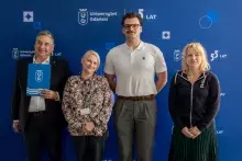 zdjęcie z wręczenia nagród Akademickiego Budżetu Obywatelskiego oraz drugiej edycji Zielonego Uniwersytetu 