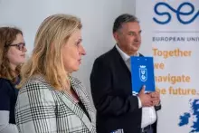 zdjęcie z wręczenia nagród Akademickiego Budżetu Obywatelskiego oraz drugiej edycji Zielonego Uniwersytetu 