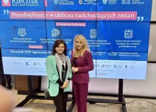 dr hab. Angelika Kędzierska-Szczepaniak, prof. UG, Dziekan Wydziału Zarządzania Uniwersytetu Gdańskiego oraz Rzecznik Małych i Średnich Przedsiębiorców Agnieszka Majewska
