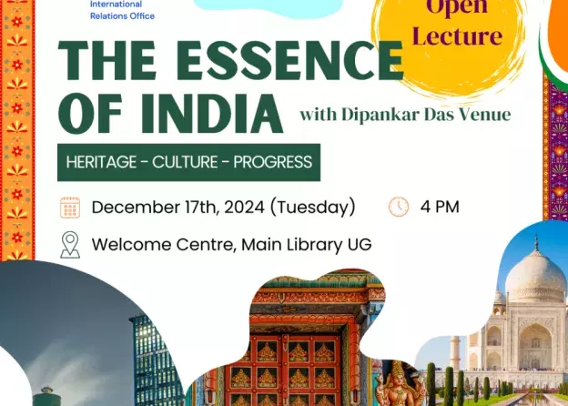 Zaproszenie na otwarty wykład „The Essence of India: Heritage, Culture, Progress”